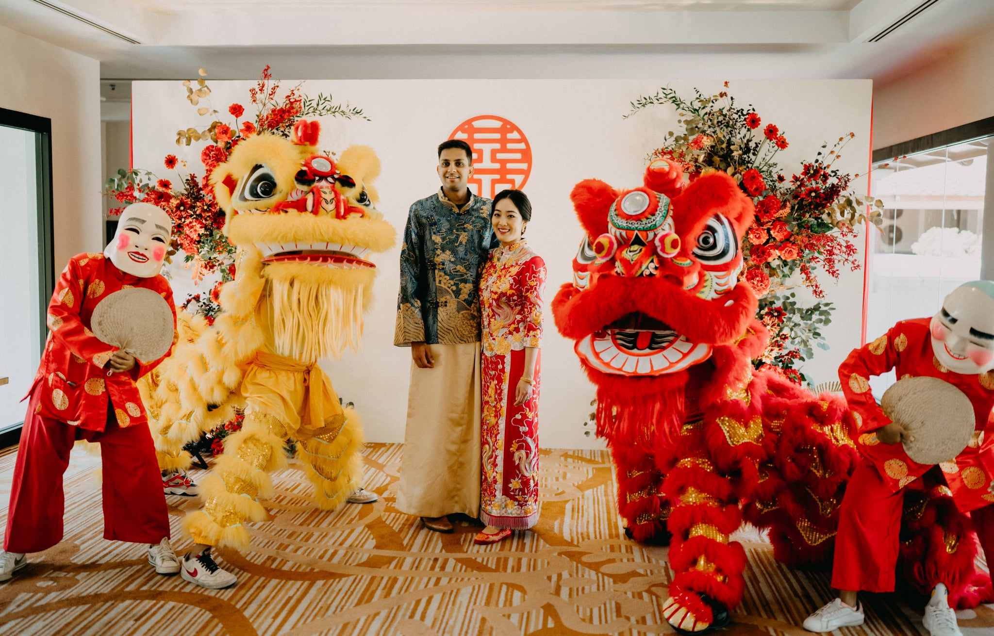 Multicultural Wedding Chinese and Indian Destination Wedding in Thailand Chinese Tea Ceremony Lion Dance | Madam Shanghai