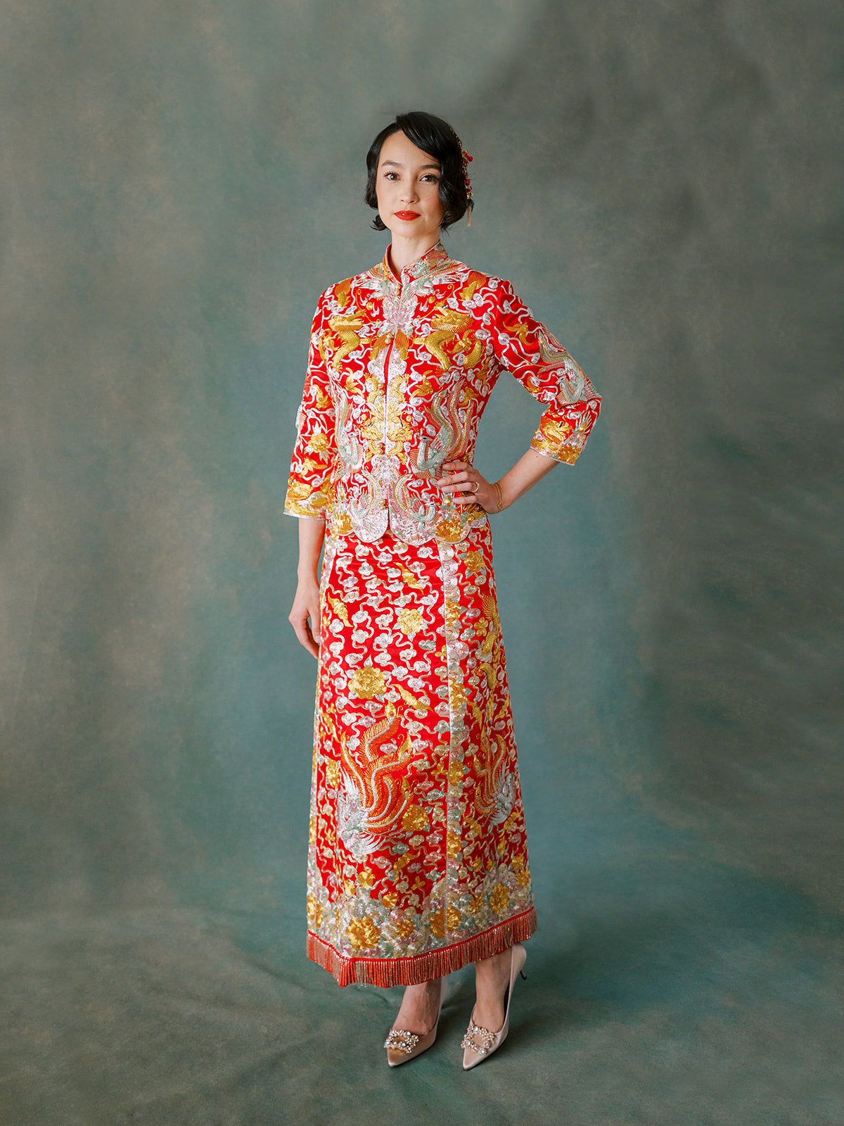 Traditional Chinese Wedding Dress Dragon & Pheonix – Madam Shanghai