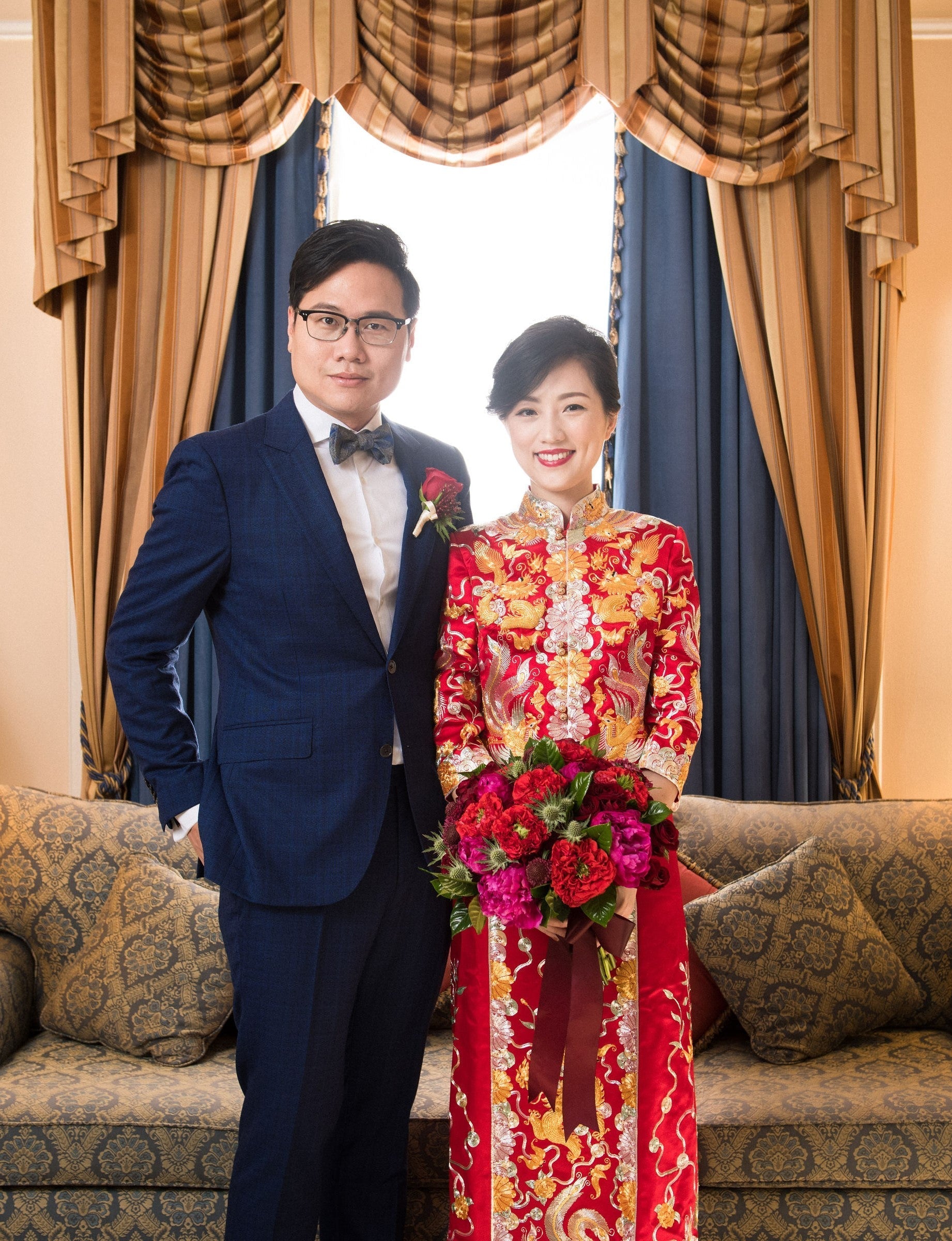 Traditional Chinese Wedding Dress Dragon u0026 Pheonix – Madam Shanghai