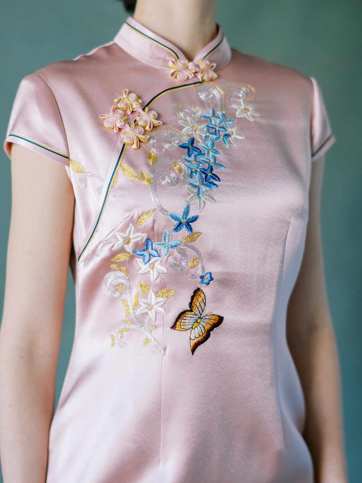 Madam Shanghai Spring Equinox | Blush Pink Qipao Dress For Mother