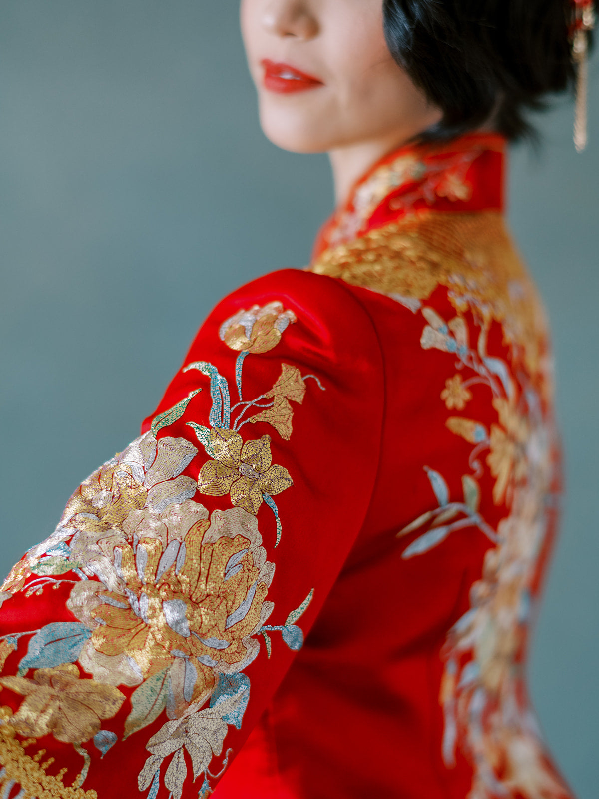 Madam Shanghai Xiu He Suit | Modern Qun Kwa Chinese Wedding Dress